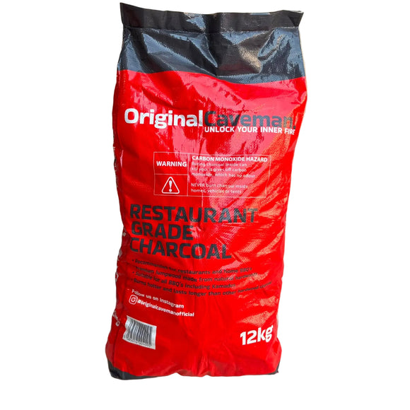 12kg OriginalCaveman® Natural Quebracho Lumpwood Charcoal