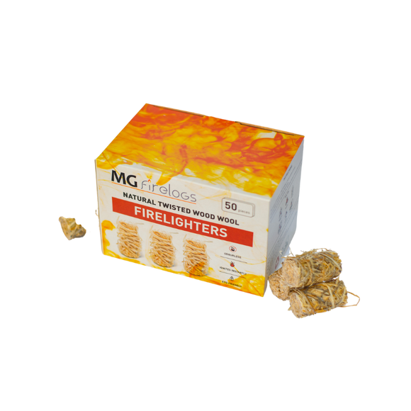 Natural Wood Wool Firelighters