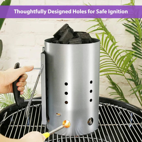 BESTCHARCOAL® Charcoal Chimney Starter - Large