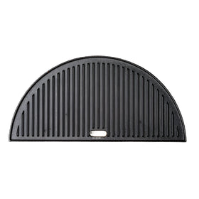 BESTCHARCOAL® Cast Iron Half Moon Reversible Griddle - Large