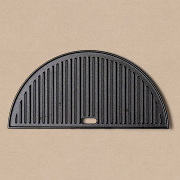 BESTCHARCOAL® Cast Iron Half Moon Reversible Griddle - Large - 0