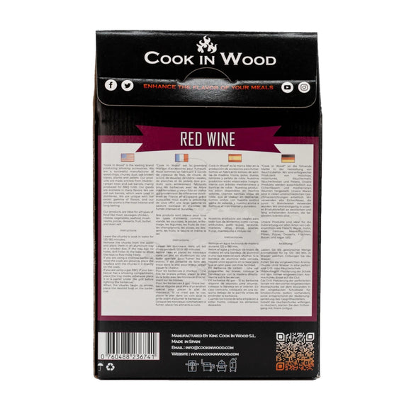 Cook In Wood® Red Wine Oak Barrel Wood Smoking Chunks - 1.2kg