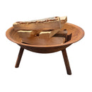 Corten Steel Outdoor Firepit Bowl-3