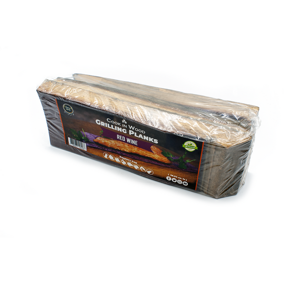 Cook In Wood® Cognac Oak Barrel Grilling Planks - Pack of 3