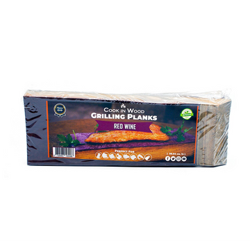 Cook In Wood® Red Wine Oak Barrel Grilling Planks - Pack of 3