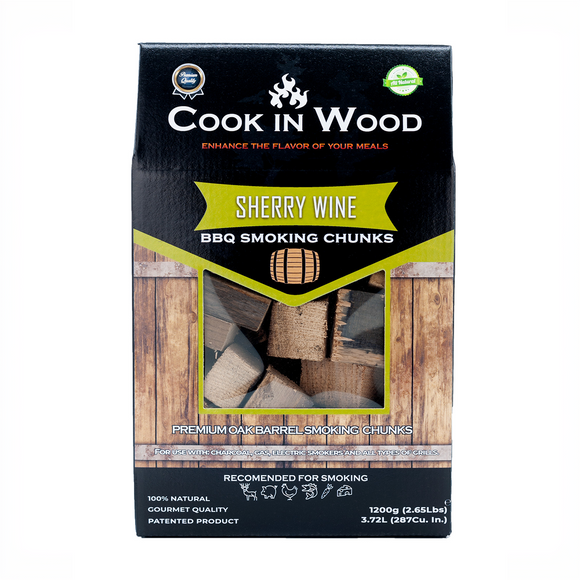 Cook In Wood® Sherry Oak Barrel Wood Smoking Chunks - 1.2kg