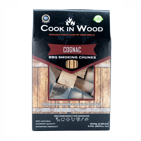 Cook In Wood® Cognac Oak Barrel Wood Smoking Chunks - 1.2kg