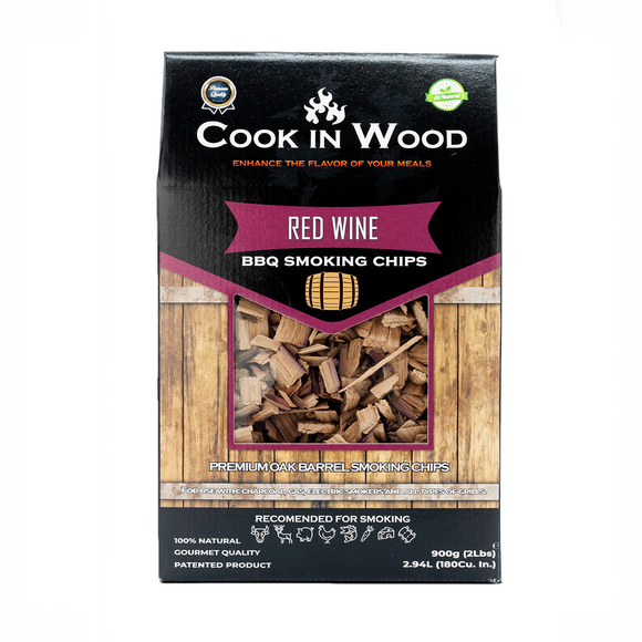Cook In Wood® Red Wine Oak Barrel Wood Smoking Chips - 900g