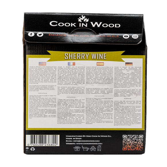 Cook In Wood® Sherry Oak Barrel Wood Smoking Chunks - 1.2kg