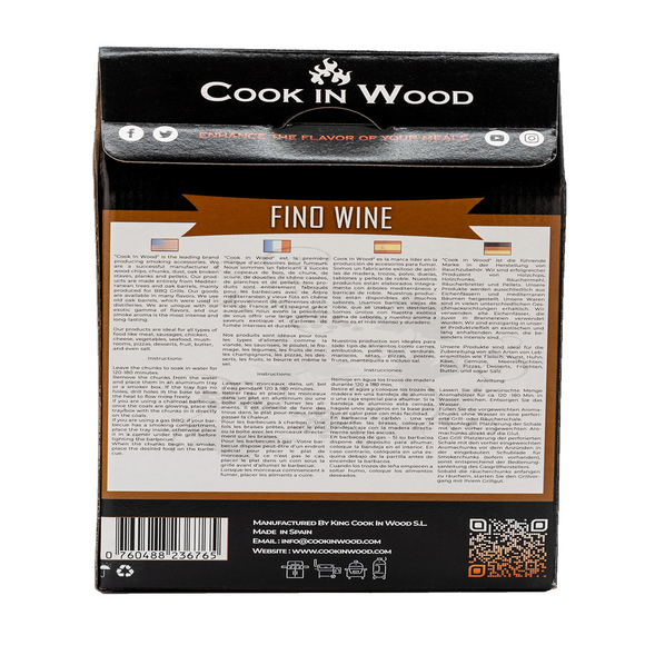 Cook In Wood® Fino Wine Oak Barrel Wood Smoking Chunks - 1.2kg