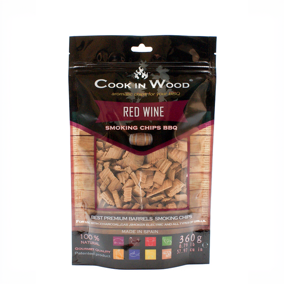 Cook In Wood® Red Wine Oak Barrel Wood Smoking Chips - 360g