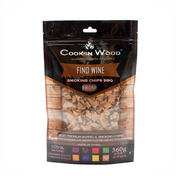 Cook In Wood® Fino Wine Oak Barrel Wood Smoking Chips - 360g