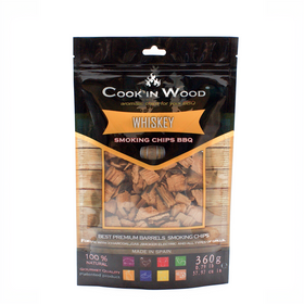 Cook In Wood® Whiskey Oak Barrel Wood Smoking Chips - 360g