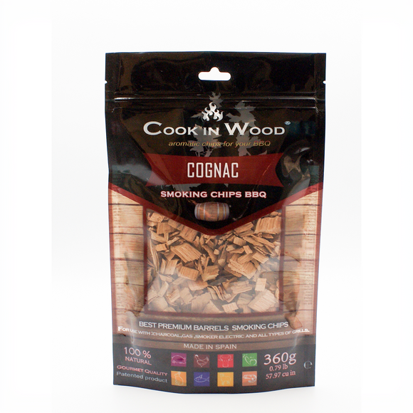 Cook In Wood® Cognac Oak Barrel Wood Smoking Chips - 360g