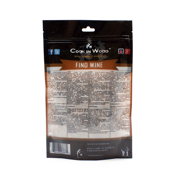 Cook In Wood® Fino Wine Oak Barrel Wood Smoking Chips - 360g