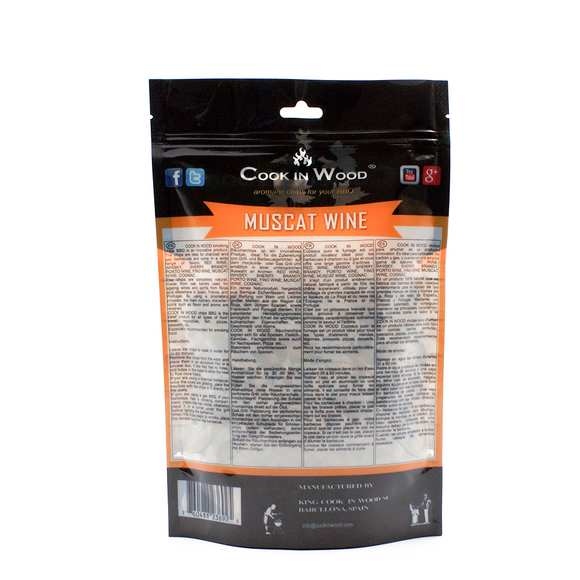 Cook In Wood® Muscat Oak Barrel Wood Smoking Chips - 360g