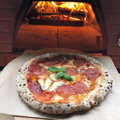 Pizza Party® 70 x 70 Wood Fired 2 Pizza Oven - Corten - 0