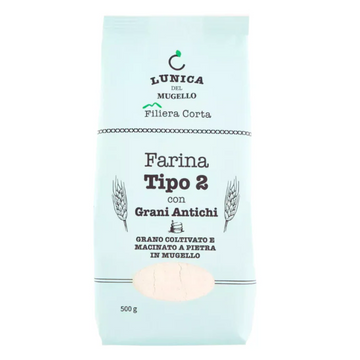 Lunica® Farina di Grano Tipo 2 Grani Antichi (Grano Verna)
