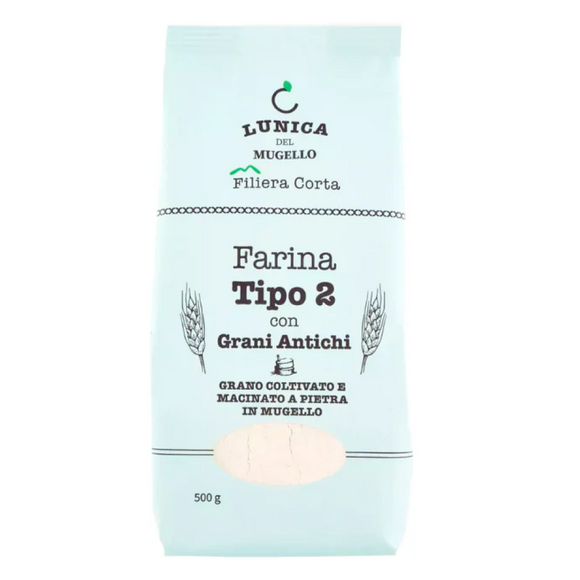 Lunica® Farina di Grano Tipo 2 Grani Antichi (Grano Verna)