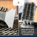 MasterClass BBQ Triple-Row SS Grill Brush-6