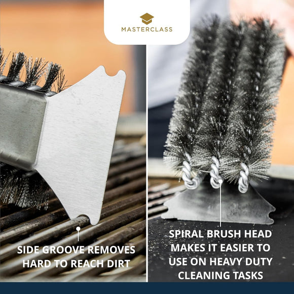 MasterClass BBQ Triple-Row SS Grill Brush
