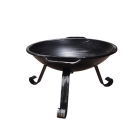 Black Steel Fire Bowl