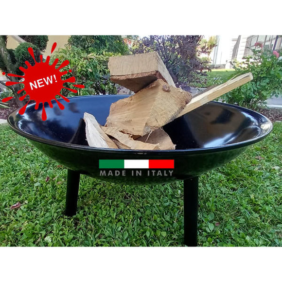 Black Steel Fire Bowl