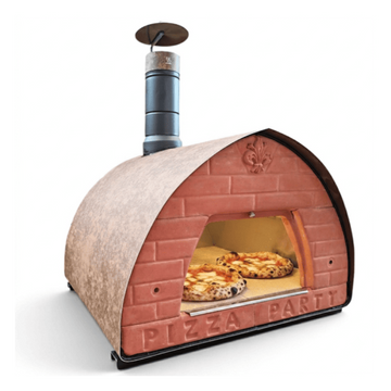 Pizza Party® 70 x 70 Wood Fired 2 Pizza Oven - Corten - 0