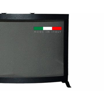 Curved Fireplace Screen & Fire Guard - 0