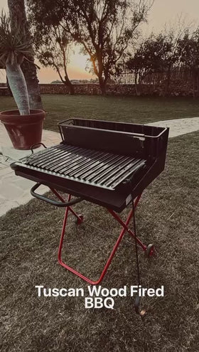 Tuscan Wood-Fired Grill on wheels - 0