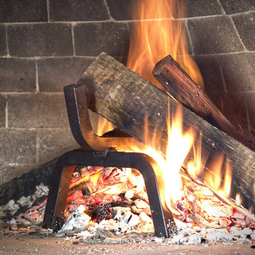 Commercial Log Holder for Pizza Ovens - 0